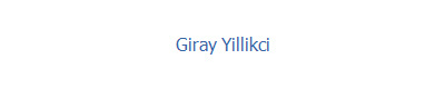 Giray Yillikci